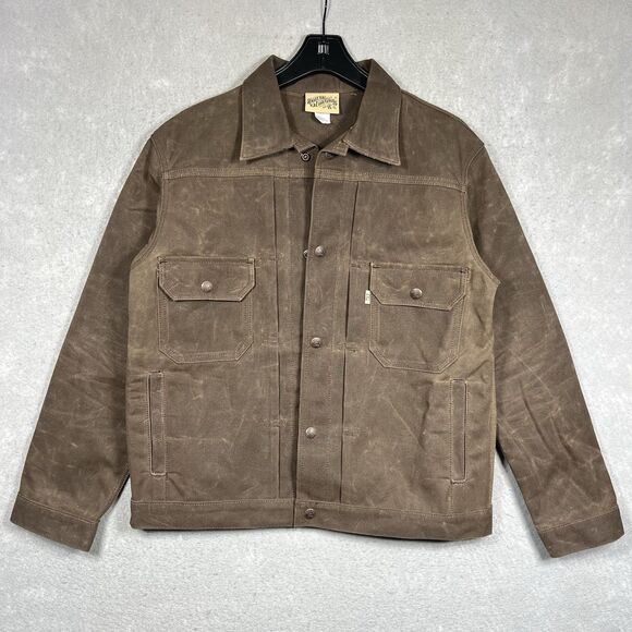 RAILCAR FINE GOODS Type 2 18 Ounce Wax Canvas Jacket Brown Men’s LargeNWOT